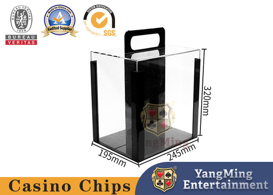 10 Racks Clay Chip Clear Acrylic Poker Chip Carrier