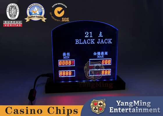 Imported Acrylic Carved Black Jack Casino Gambling Chips